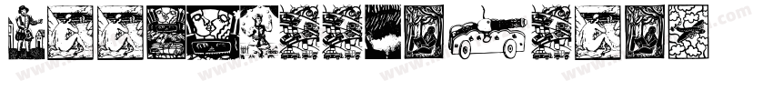 WOODCUT TERSTORM字体转换